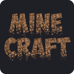 Minecraft風文字