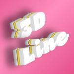 美しい3D効果付きテキスト