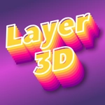 グラデーション効果の3Dテキスト