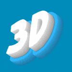 3DフォントGIFアニメーション