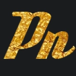 deftoneフォントによるゴールド文字