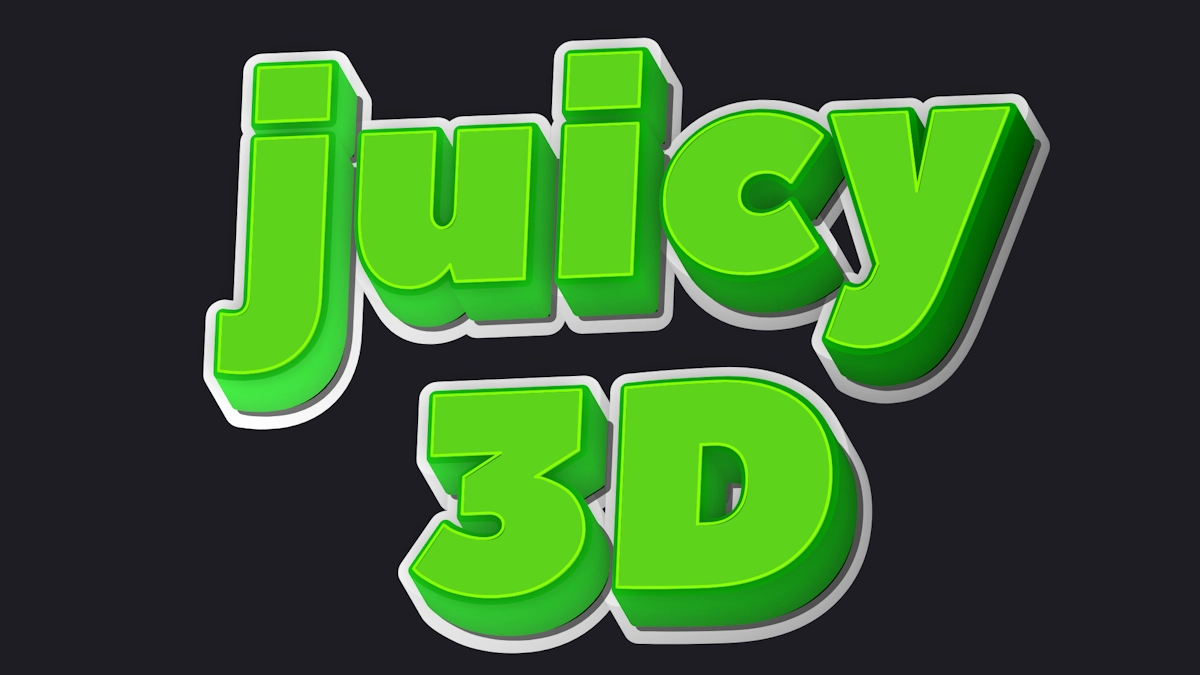 新鮮な緑色の3Dフォント