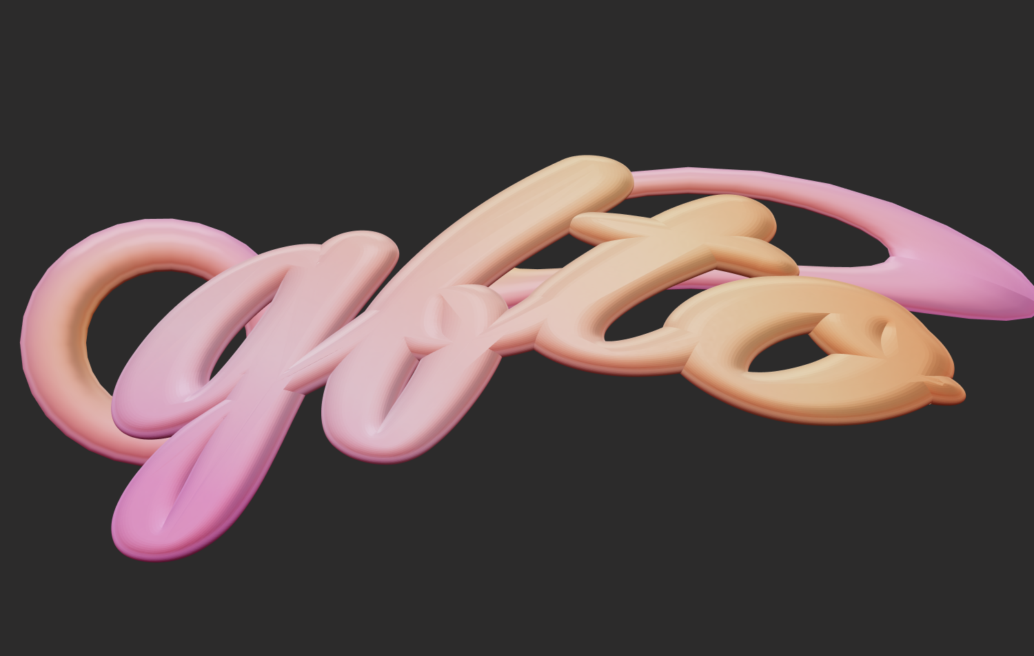 プレーストフォントで作られた美しい文字