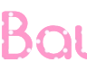 ピンクの背景にエレガントな PNG 文字を作成 - フォント Comfortaa