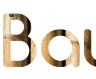Bambooの背景を持つテキストをComfortaaフォントで作成